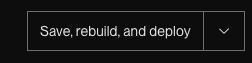 Render “Save, rebuild, and deploy” button