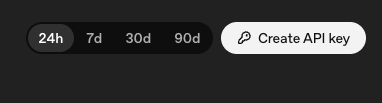 OpenAI Create API key button